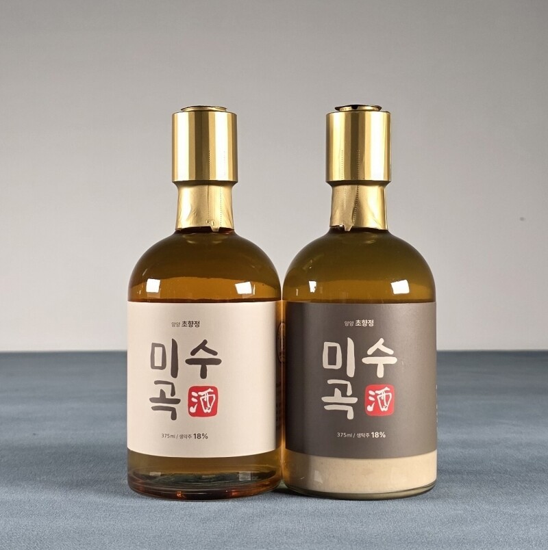 초향정 미수곡주,미수곡주 탁주18도 375ml